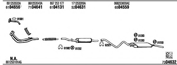 FONOS VW35202 Exhaust System